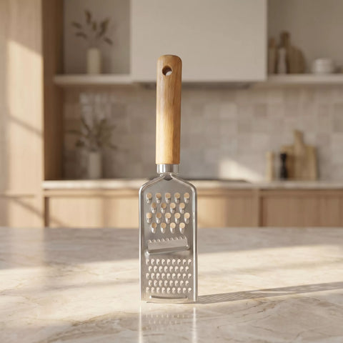 Stainless Steel Hand Grater with Wooden Handle