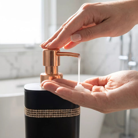 Luxury Soap Dispenser with Gold Pump – 3 Color Variants