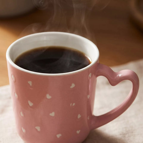 Ceramic Mug with Heart Handle – Cute Minimal Design