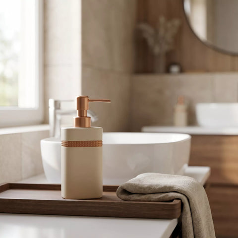 Luxury Soap Dispenser with Gold Pump – 3 Color Variants