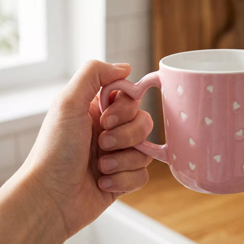 Ceramic Mug with Heart Handle – Cute Minimal Design