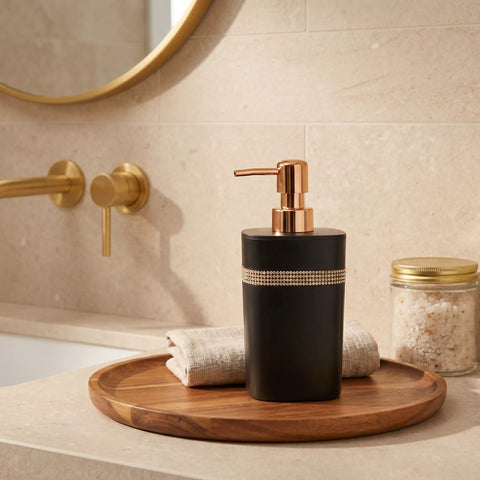 Luxury Soap Dispenser with Gold Pump – 3 Color Variants