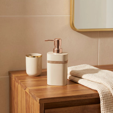 Luxury Soap Dispenser with Gold Pump – 3 Color Variants