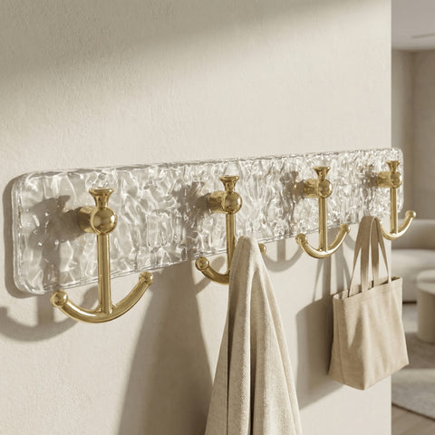 Wall Hook Rack – 4 Double Hooks