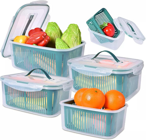 طقم علب حفظ طعام بغطاء محكم يمنع تسرب الهواء – Airtight Food Storage Containers Set
