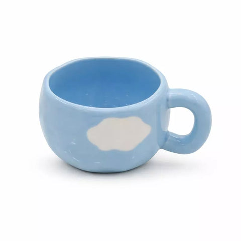 مج سيراميك سحابة أزرق مع مقبض – Ceramic mug blue cloud with handle