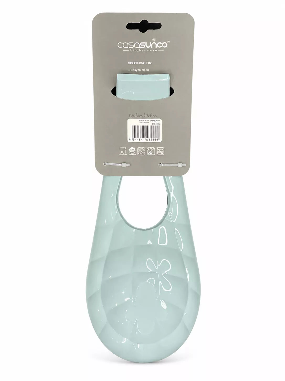Ivory white ceramic spoon rest by CASASUNCO