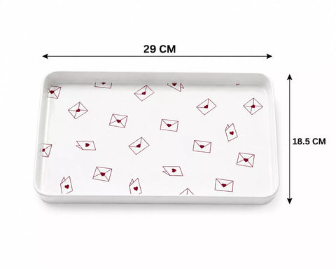 Romantic Melamine Serving Tray Set – 8 Pieces
