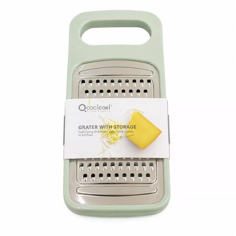 QCOCICOKI Grater with Storage Container