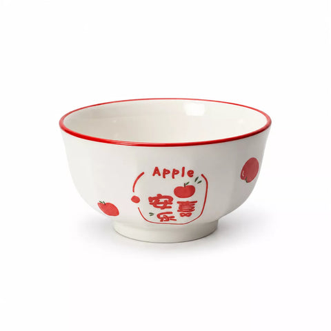 Apple Pattern Ceramic Bowl