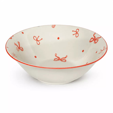 Ribbon Pattern Ceramic Bowl – 17.5 cm