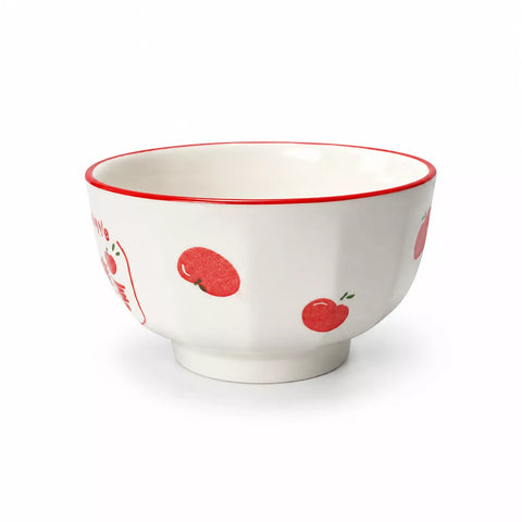 Apple Pattern Ceramic Bowl