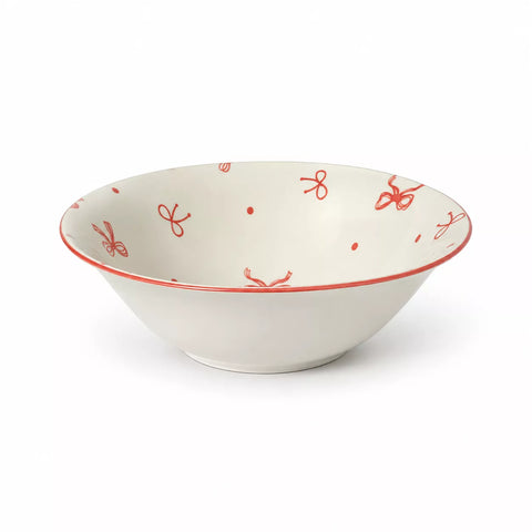 Ribbon Pattern Ceramic Bowl – 17.5 cm