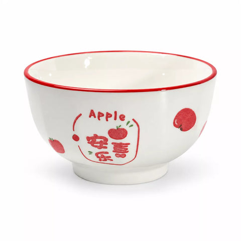 Apple Pattern Ceramic Bowl