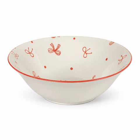 Ribbon Pattern Ceramic Bowl – 17.5 cm