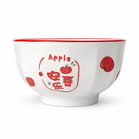 Apple Pattern Ceramic Bowl