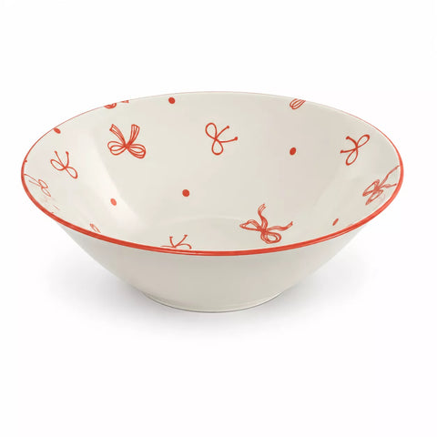 Ribbon Pattern Ceramic Bowl – 17.5 cm