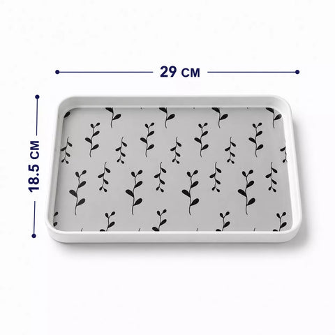 A rectangular tray with rounded corners, shown from above on a white background with dimension lines indicating 29 cm width and 18.5 cm height.