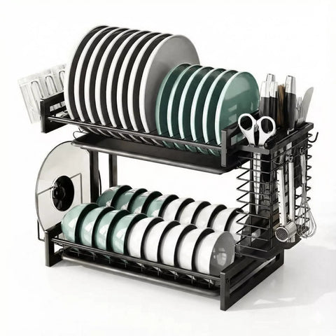 مطبقيّة أطباق 2 دور – عرض أمامي كامل يوضح التصميم والمساحة الداخلية