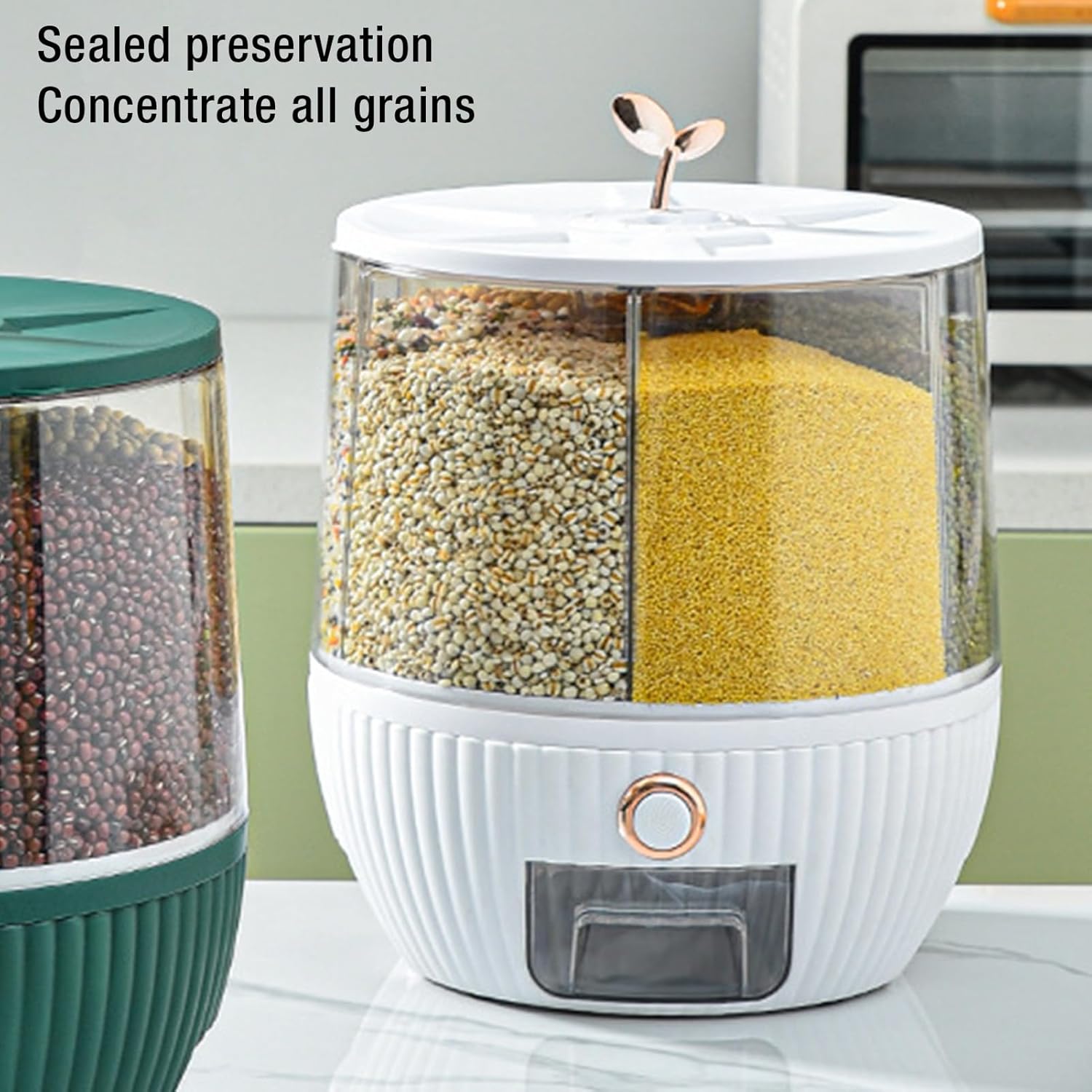 زر الصرف بلمسة واحدة – إخراج الأرز والحبوب بدون فوضى