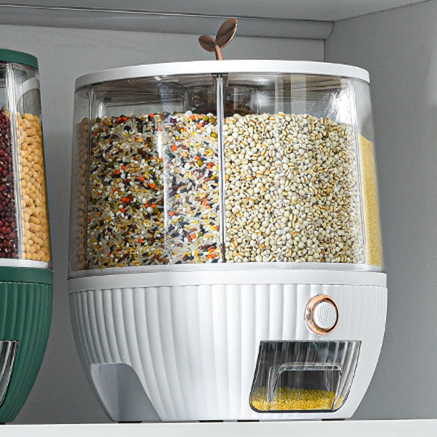 قاعدة دوّارة 360 لحاوية الحبوب – سهولة الوصول لأي قسم