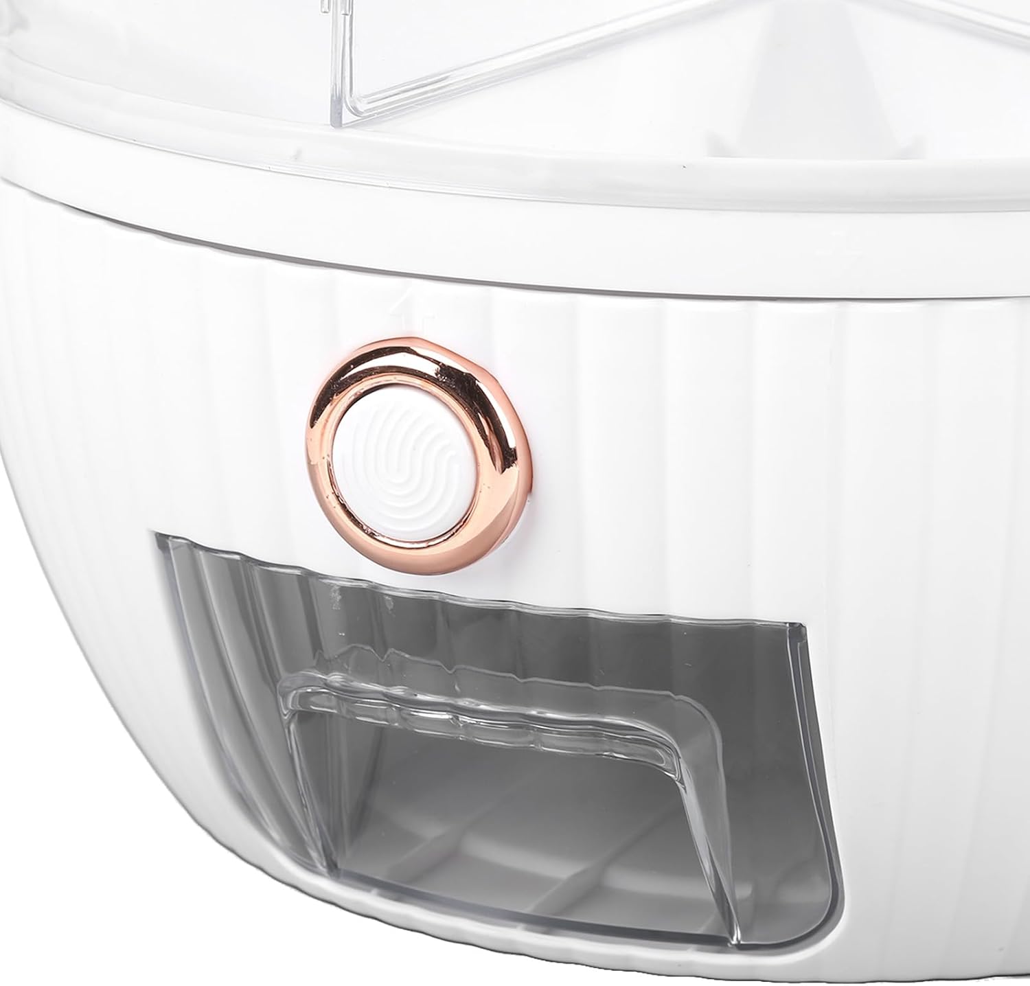 منظر جانبي يوضح أبعاد الموزّع وشفافية الخامة