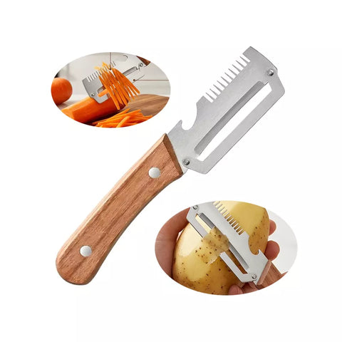 Multi-Function Fruit & Vegetable Peeler with Julienne Cutter & Bottle Opener