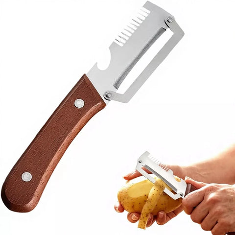 Multi-Function Fruit & Vegetable Peeler with Julienne Cutter & Bottle Opener