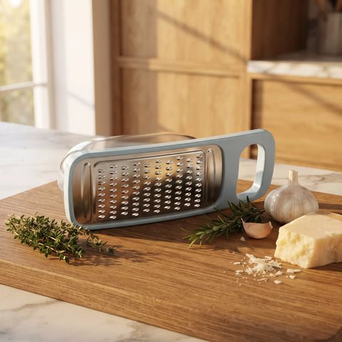 QCOCICOKI Grater with Storage Container