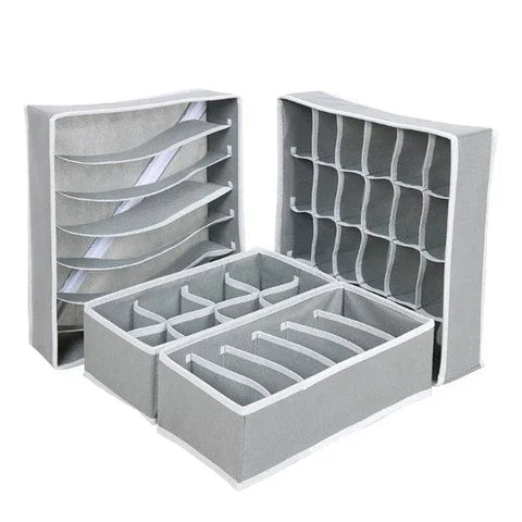 4-Piece Fabric Drawer Organizer Set