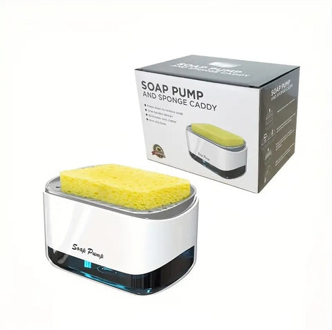 ديسبنسر صابون بمكان إسفنجة – مع إسفنجة تنظيف