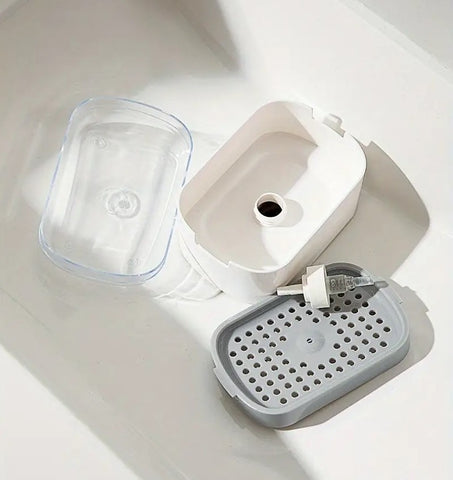 ديسبنسر صابون بمكان إسفنجة – مع إسفنجة تنظيف