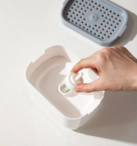 ديسبنسر صابون بمكان إسفنجة – مع إسفنجة تنظيف