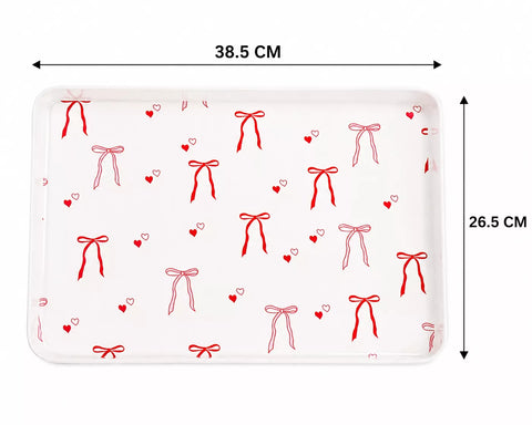 Romantic Melamine Serving Tray Set – 8 Pieces