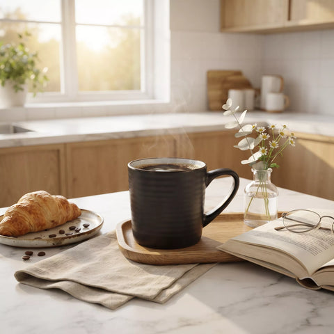 Black Ceramic Mug