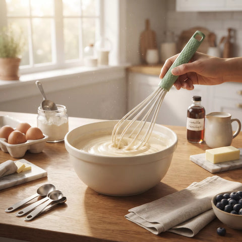 AITOS Silicone Egg Whisk with Non-Slip Handle