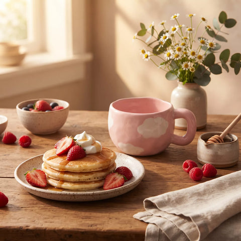 Pink Cloud Ceramic Mug – 300 ml