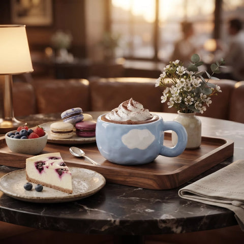 Blue Cloud Ceramic Mug – 300 ml