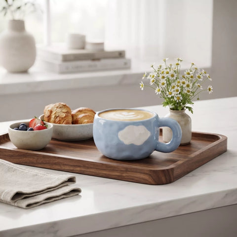 Blue Cloud Ceramic Mug – 300 ml