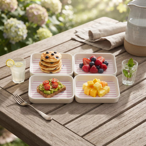 Melamine Serving Tray Set – 8 Pieces