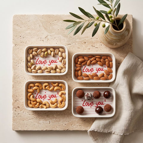 Romantic Melamine Serving Tray Set – 8 Pieces