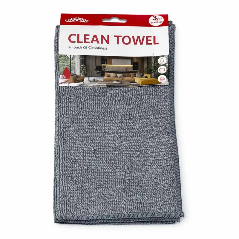 فوط تنظيف مايكروفايبر متعددة الاستخدامات 3 قطع – Multi Purpose Microfiber Cleaning Towels 3 Pieces