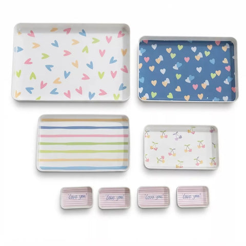 Melamine Serving Tray Set – 8 Pieces