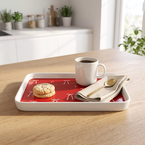 Romantic Melamine Serving Tray Set – 8 Pieces