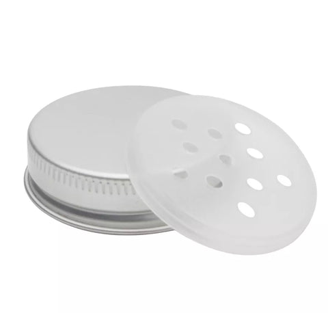 منظر خلفي للعلب الزجاجية – Back View of Glass Shakers – توضيح الغطاء وطريقة الإغلاق