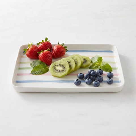 Colorful Hearts Melamine Serving Tray Set – 8 Pieces