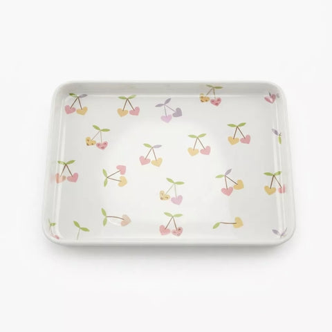 Colorful Hearts Melamine Serving Tray Set – 8 Pieces