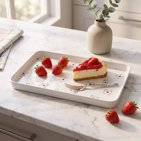 Romantic Melamine Serving Tray Set – 8 Pieces