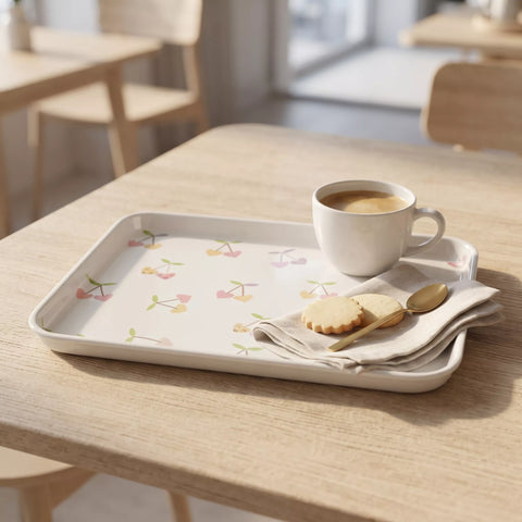 Colorful Hearts Melamine Serving Tray Set – 8 Pieces