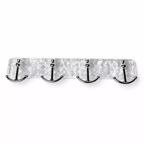 Wall Hook Rack with 4 Double Hooks